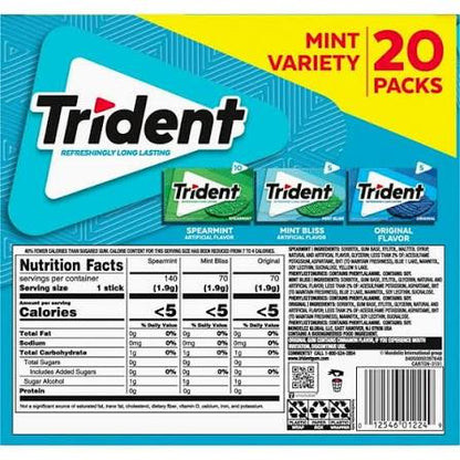 Trident Mint Variety Club Pack, 20 ct. – alternate product view 2