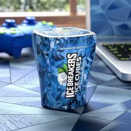 Ice Breakers Ice Cubes Peppermint Sugar-Free Gum, 4 pk./40 ct. – alternate product view 2