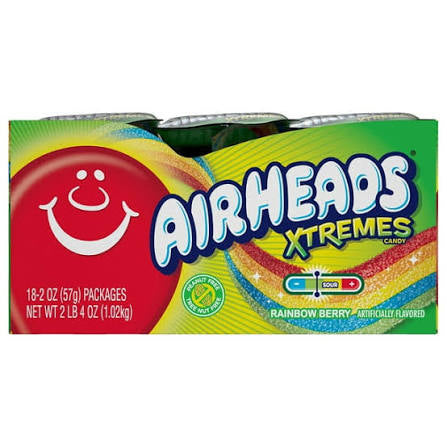 Airheads Xtremes Sweetly Sour Belts, 18 ct. – alternate product view 2