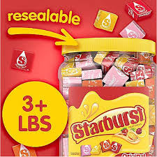 Starburst Original Fruit Chews Candy, Gluten Free, Resealable Bulk Jar, 54 oz. – alternate product view 3