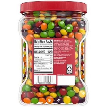 Skittles Chewy Candy Bulk Jar, Original Fruity Candy, 54 oz. – alternate product view 2