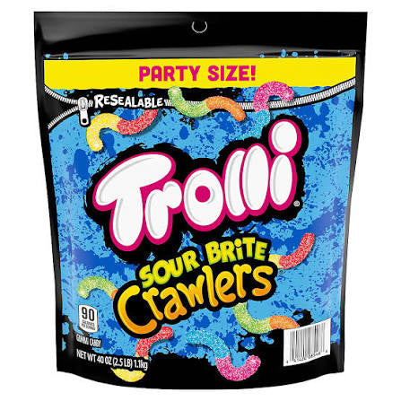 Trolli Sour Brite Crawlers, 40 oz. product packaging