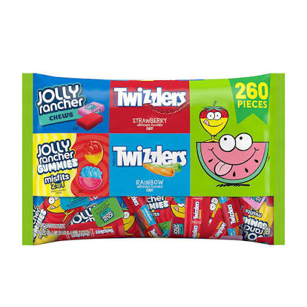 Twizzler & Jolly Rancher Variety Bag, 260 pc. product packaging