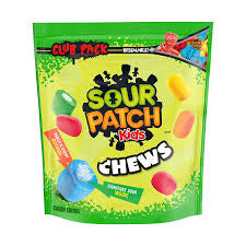 Sour Patch Kids Chews Soft and Chewy Candy, Sweet then Sour Treat, Snack Bag, 1.59 lbs. product packaging