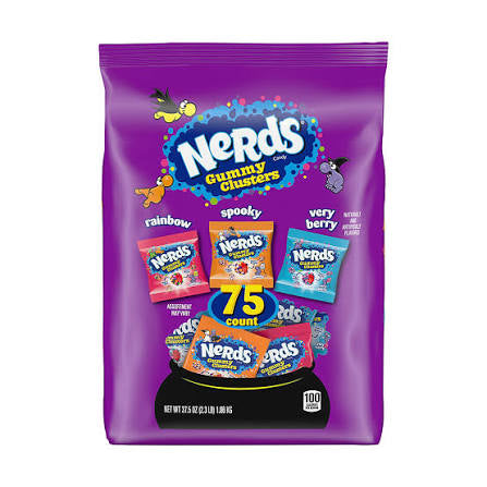 Halloween Nerds Gummy Clusters, 75 ct. product packaging