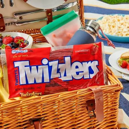 Twizzlers Twists Strawberry Flavored Licorice Style, Chewy Candy Bags, 4 pk./16 oz. – alternate product view 3