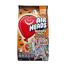 Airheads Halloween Spooky Mix, Bars, Bites and Pops, 170 ct. product packaging