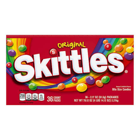 Skittles Original Bulk Full-Size Chewy Candy Bags, 36 ct./2.17 oz. – alternate product view 2