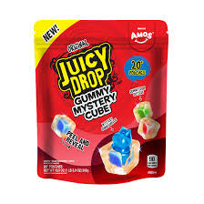 Juicy Drop Gummy Mystery Cubes, Snack Packs, 20 ct. product packaging