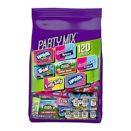 SweetTARTS, Nerds, Trolli, Laffy Taffy & More Candy Mix, 120 ct. product packaging
