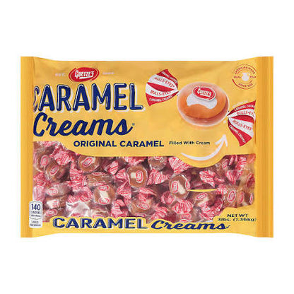 Goetze's Caramel Creams Candy, 3 lbs. product packaging