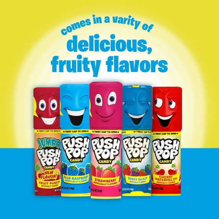 Push Pop Lollipop Candy Variety Pack, 24 ct. – alternate product view 3