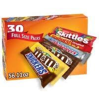 M&M's, Skittles & More Chocolate Candy Bars, Full Size, 30 ct. – alternate product view 2
