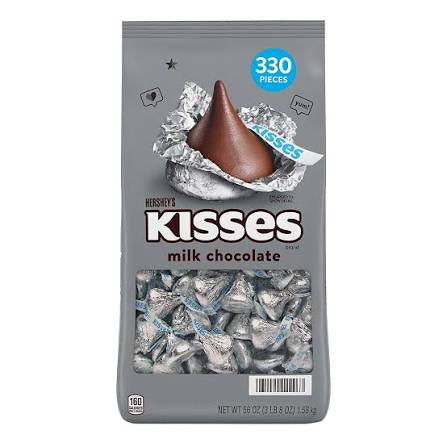 Hershey's Milk Chocolate Kisses, 56 oz. product packaging