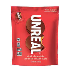 Unreal Dark Chocolate Peanut Butter Cups, 10.05 oz. product packaging