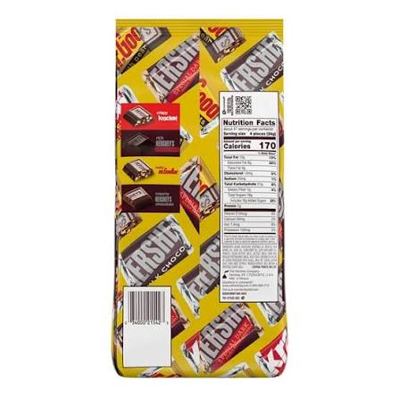 Hershey's Miniatures Assorted Milk and Dark Chocolate Candy Bars, 180 pk./56 oz. – alternate product view 2