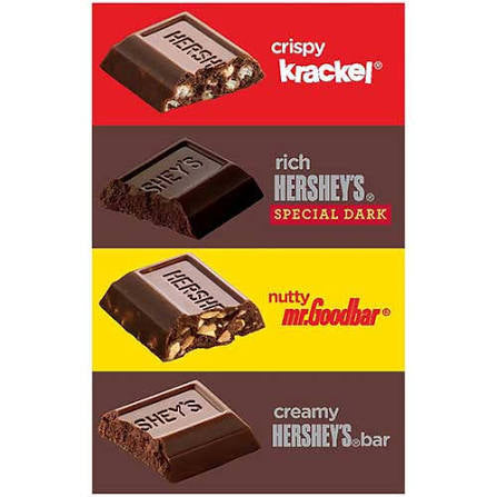 Hershey's Miniatures Assorted Milk and Dark Chocolate Candy Bars, 180 pk./56 oz. – alternate product view 3