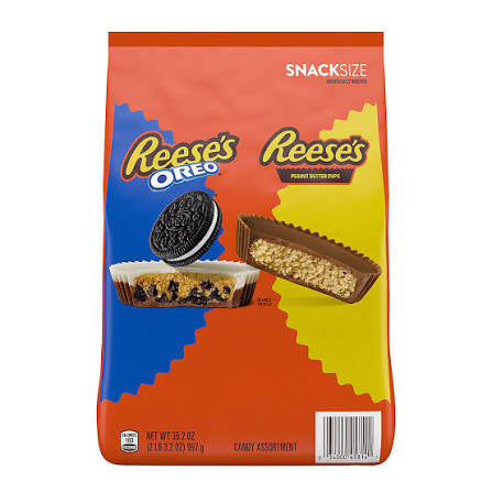 Reese's Oreo Assorted Flavored Snack Size Peanut Butter Cups Candy Bag, 35.2 oz. – alternate product view 2