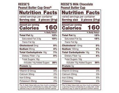 Reese's Oreo Assorted Flavored Snack Size Peanut Butter Cups Candy Bag, 35.2 oz. – alternate product view 4
