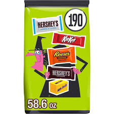Hershey Assorted Flavored Halloween Candy Bulk Bag, 190 ct. product packaging