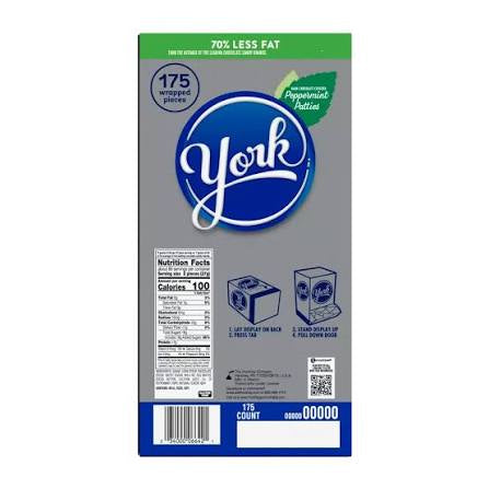 York Snack Size Dark Chocolate Peppermint Patties Bulk Box, 175 pk./0.84 oz. – alternate product view 2