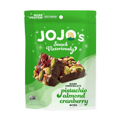 JOJO's Original Dark Chocolate Bites, 10 oz. product packaging