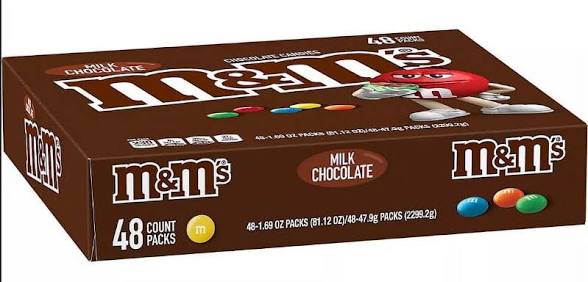 M&M's Milk Chocolate Candy, Full Size Bulk Candy, 48 ct./1.69 oz. – alternate product view 2