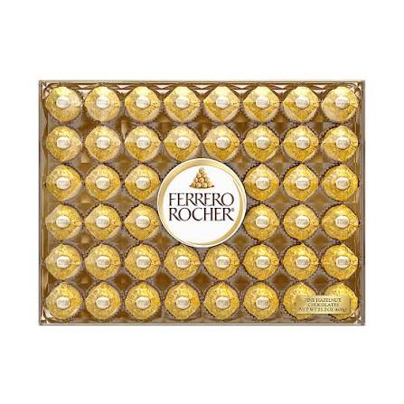 Ferrero Rocher Fine Hazelnut Chocolates, 48 ct. product packaging