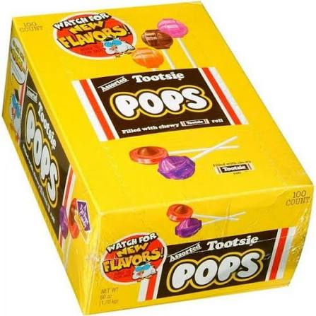 Tootsie Roll Pops, 100 ct. product packaging