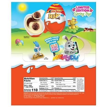 Kinder Joy Egg, Chocolate Candy & Toy, 20 ct./0.7 oz. – alternate product view 2
