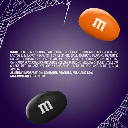 M&M's Peanut Chocolate Halloween Candy Resealable Jar, 62 oz. – alternate product view 3