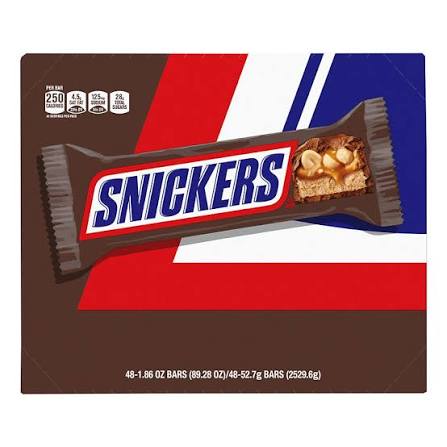 Snickers Chocolate Candy Bars, Caramel, Peanut, Full Size, Individually Wrapped, 48 ct./1.86 oz. – alternate product view 2