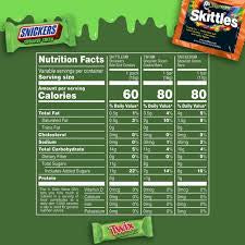 Skittles Shriekers, Snickers & Twix Ghoulish Green Halloween Candy, Bulk Bag, 80 ct. – alternate product view 7