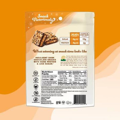JOJO's Dark Chocolate Peanut Butter Filled Bites, 10 oz. – alternate product view 3
