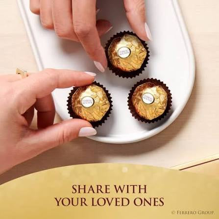 Ferrero Rocher Premium Milk Chocolate Hazelnut Chocolates for Gifting, 12 pk./1.3 oz. – alternate product view 5
