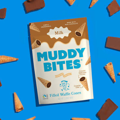 Muddy Bites Milk Chocolate Waffle Cone Snacks, 9.1 oz. – alternate product view 3