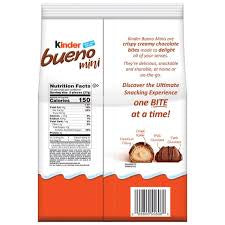 Kinder Bueno Mini, Milk Chocolate and Hazelnut Cream, Individually Wrapped Chocolate Bars, 17.1 – alternate product view 2