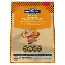 Ghirardelli Milk Chocolate Caramel Waffle Cone Squares Bag, 21.4 oz. – alternate product view 2