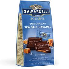 Ghirardelli Dark Sea Salt Caramel Squares product packaging