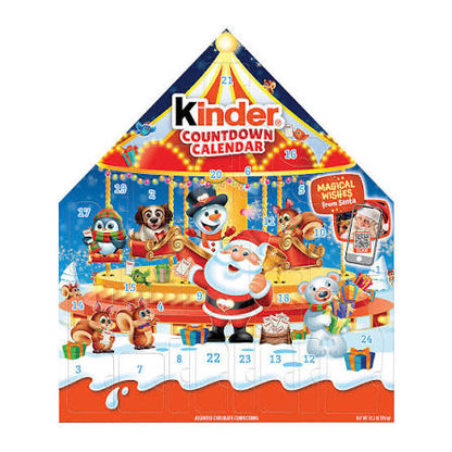 Kinder Mix Countdown 2025 Advent Calendar, 34 Individually Wrapped Pieces, Chocolate Holiday Candy product packaging