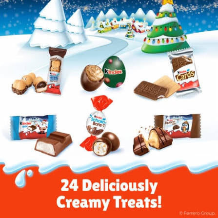 Kinder Mix Countdown 2025 Advent Calendar, 34 Individually Wrapped Pieces, Chocolate Holiday Candy – alternate product view 2