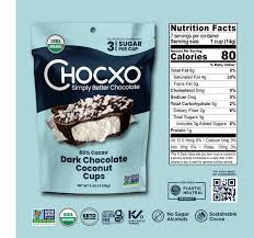 Chocxo Organic Dark Chocolate Coconut Cups, 11.85 oz. – alternate product view 3
