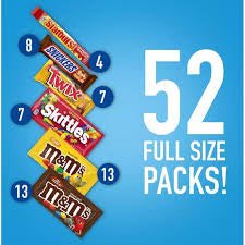 M&M's, Skittles, Snickers, Twix and Starburst Full Size Chocolate & Fruity Candy Bulk Variety, 52 – alternate product view 2