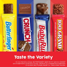 Butterfinger, Crunch, Baby Ruth and 100 Grand Full Size Chocolate Candy Bars, 30 ct. – alternate product view 3