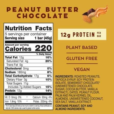 Larabar Protein Bars, Peanut Butter Chocolate, 16 pk./1.59 oz. – alternate product view 2