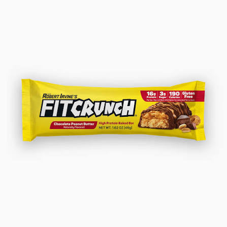 Robert Irvine's FITCRUNCH Chocolate Peanut Butter High-Protein Baked Bar, 16g Protein, 18 ct. – alternate product view 3