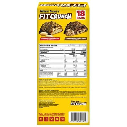 Robert Irvine's FITCRUNCH Chocolate Peanut Butter High-Protein Baked Bar, 16g Protein, 18 ct. – alternate product view 2