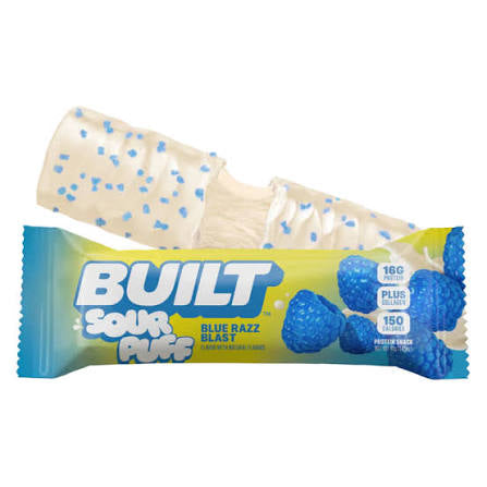 Built Sour Puff Protein Bars, Blue Razz Blast & Green Apple Crush, 16g Protein, 13 pk./1.45 oz. – alternate product view 2