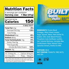 Built Sour Puff Protein Bars, Blue Razz Blast & Green Apple Crush, 16g Protein, 13 pk./1.45 oz. – alternate product view 4