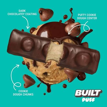 Built Puff Cookie Variety Pack, 15g Protein, Cookies N' Cream & Cookie Dough Chunk, 13 ct./1.41 – alternate product view 3